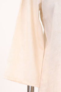 Off White Jacquard Straight Kurta with Palazzo Co-ord Set
