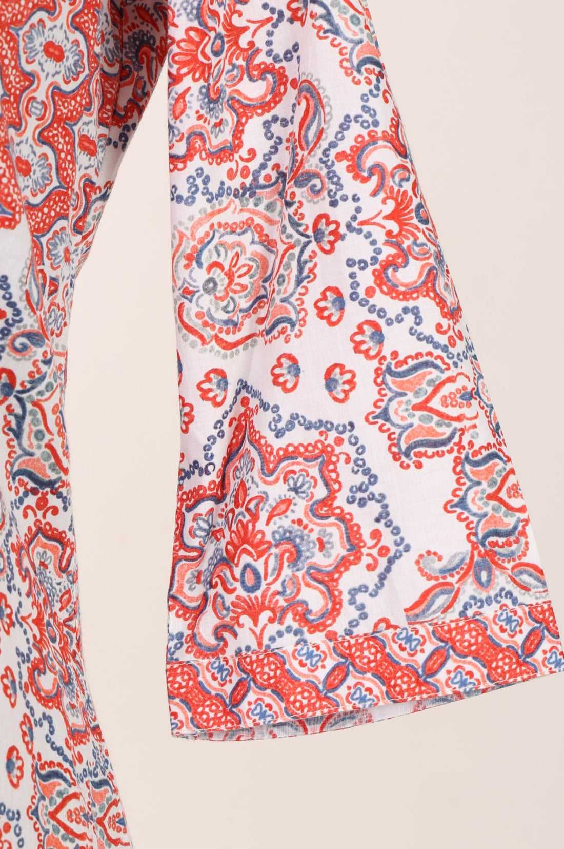 Off White Printed Rayon Straight Kurta with Palazzo and Stole Set