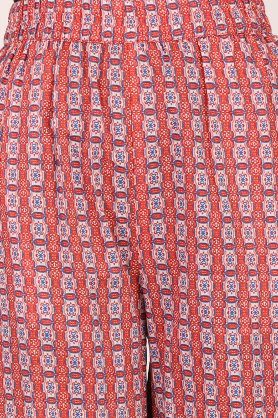 Off White Printed Rayon Straight Kurta with Palazzo and Stole Set