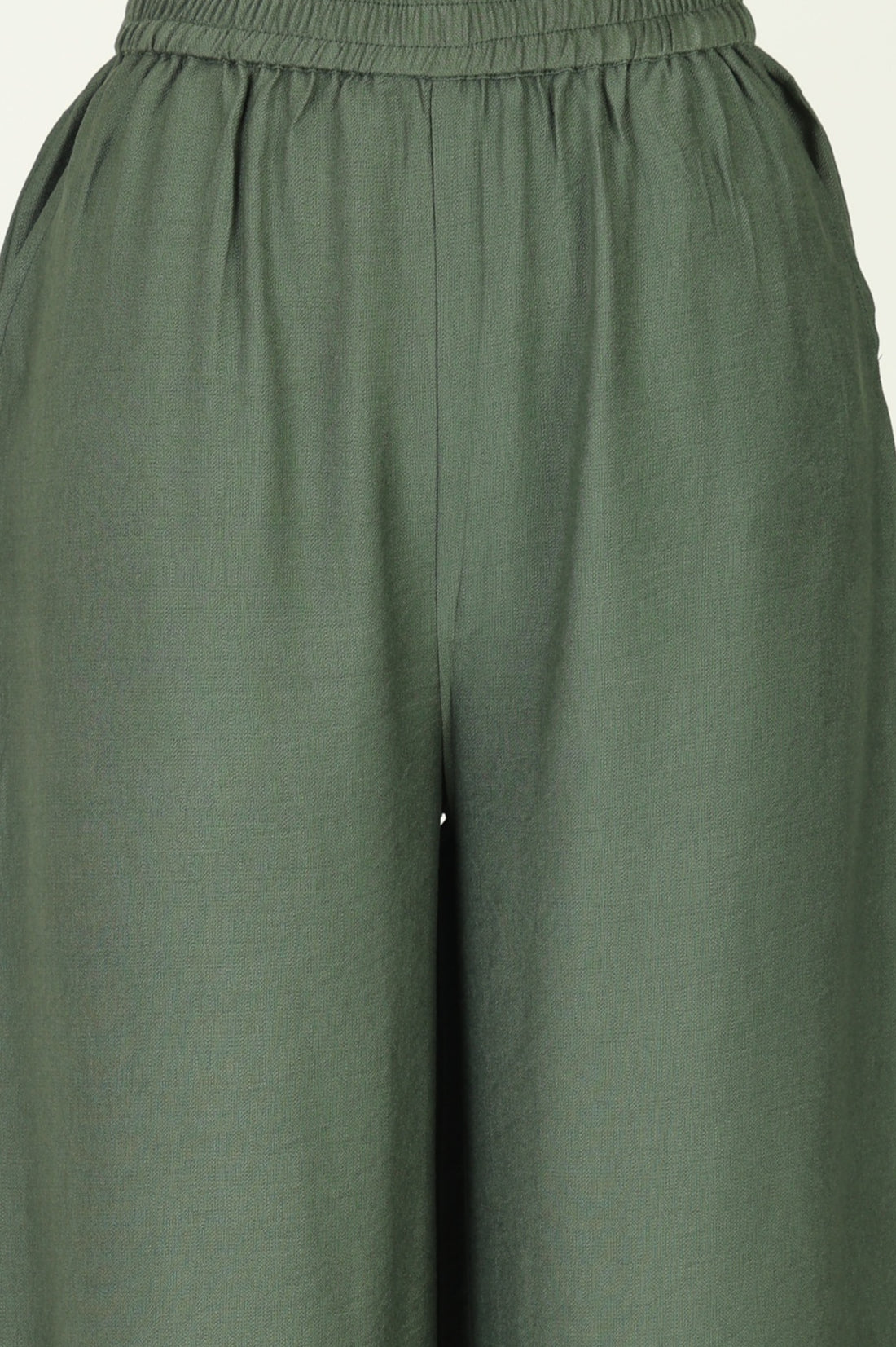 Green Floral Printed Rayon Straight Kurta with Palazzo Co-ord Set