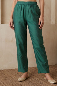 Teal Embroidered Straight Kurta with Pant Co-ord Set
