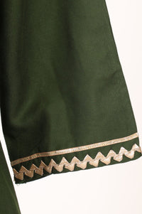 Green Mirror Work Rayon Straight Kurta with Pant and Dupatta Set