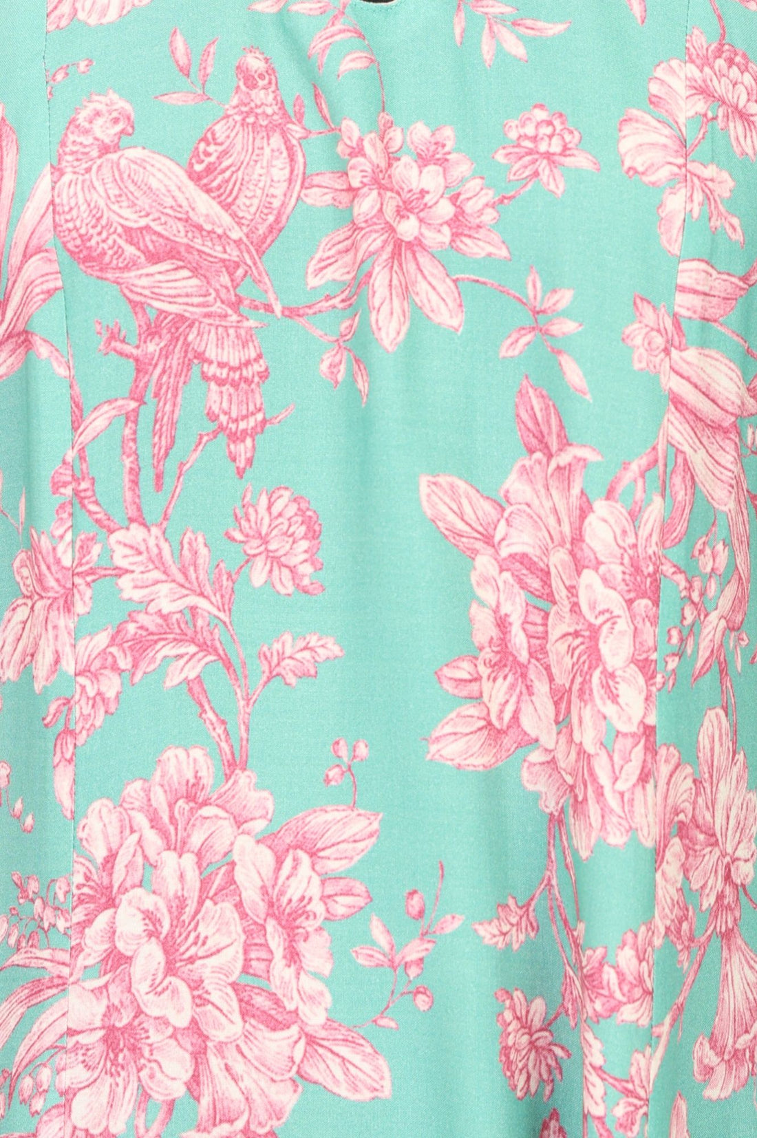 Sea Green Floral Printed Rayon A-line Kurta with Pant Set