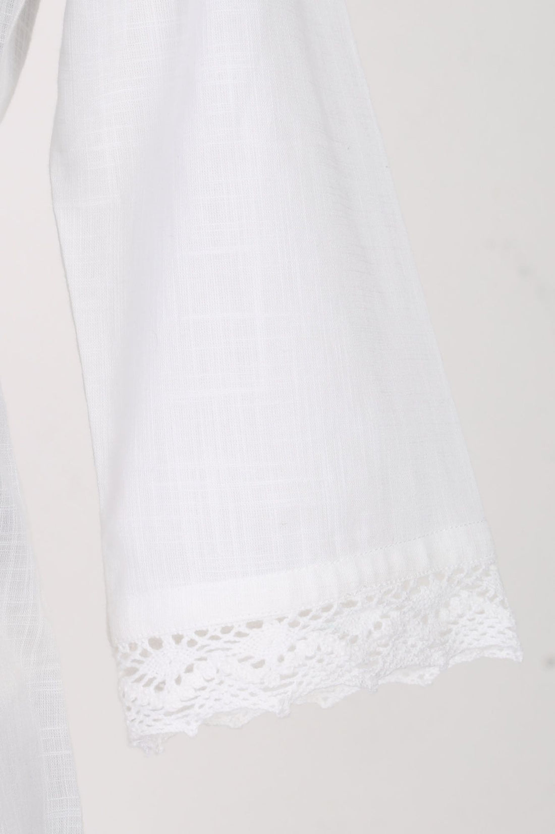 White Thread Embroidered Pure Cotton Flared Kurta with Trousers and Dupatta Set
