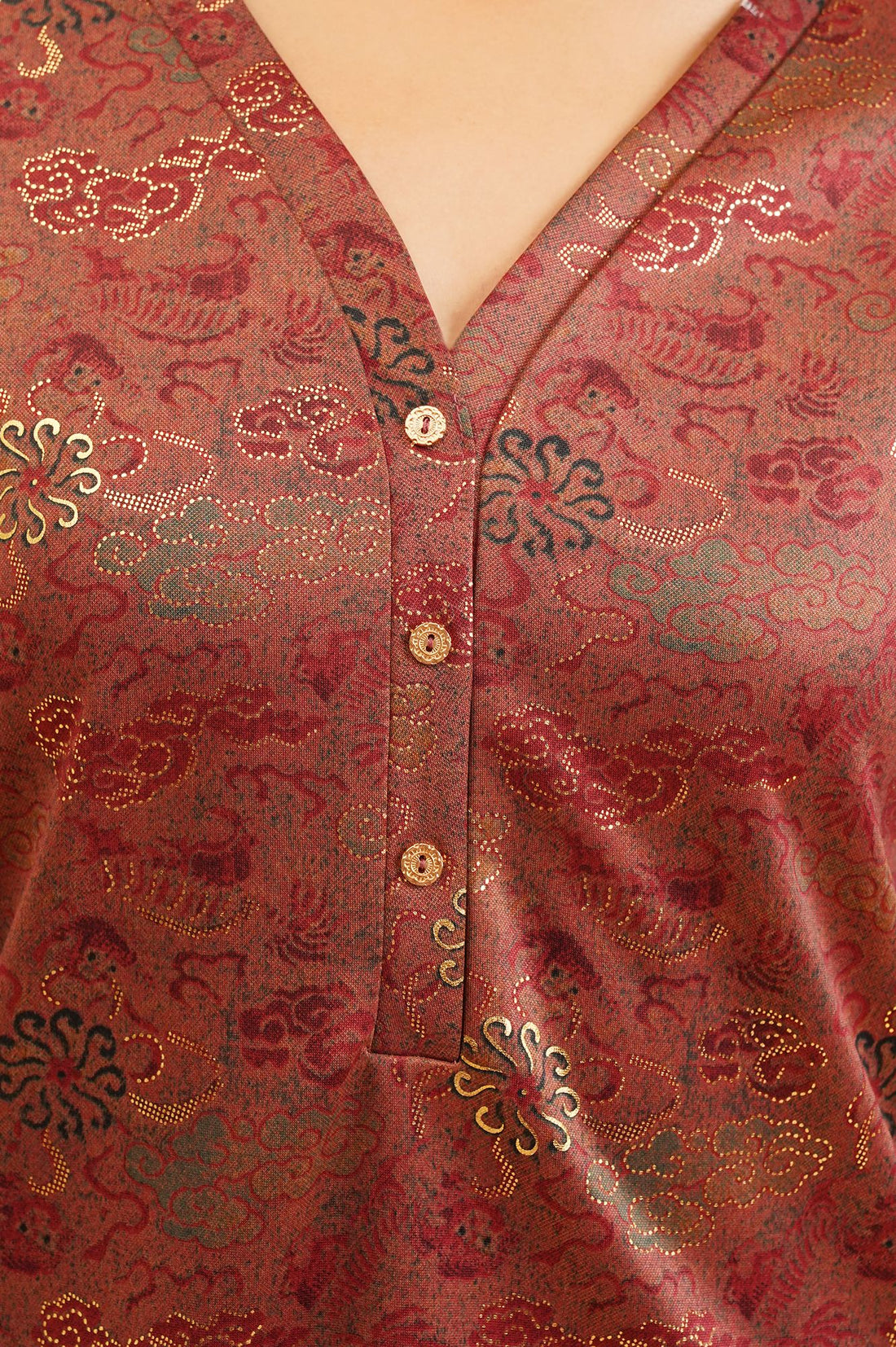 Maroon Jacquard Straight Winter Kurta with Palazzo Set