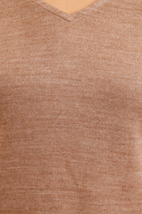 Beige Thread Embroidered Acrylic Straight Winter Top with Palazzo Set