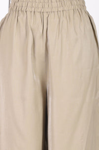 Gold Yarn Dyed Embroidered Rayon Straight Kurta with Palazzo Co-ord Set