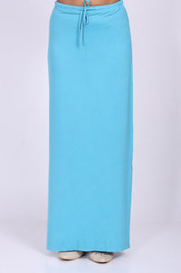 Blue Floral Printed Saree with Petticoat and Stitched Blouse Set