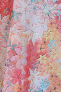 Multicolor Floral Printed Organza Dupatta