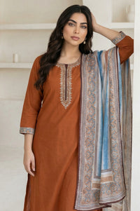 White Geometric Printed Dupatta