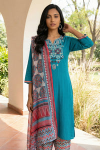 Multicolor Geometric Printed Dupatta