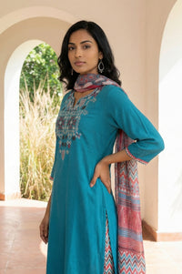 Multicolor Geometric Printed Dupatta