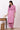 Pink Embroidered Yoke Pure Cotton Straight Kurta and Pants Set