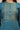 Teal Blue Lurex Striped Embroidered Straight Kurta