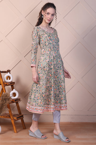 Silver Yarn-Dyed Solid Straight Fit Trousers