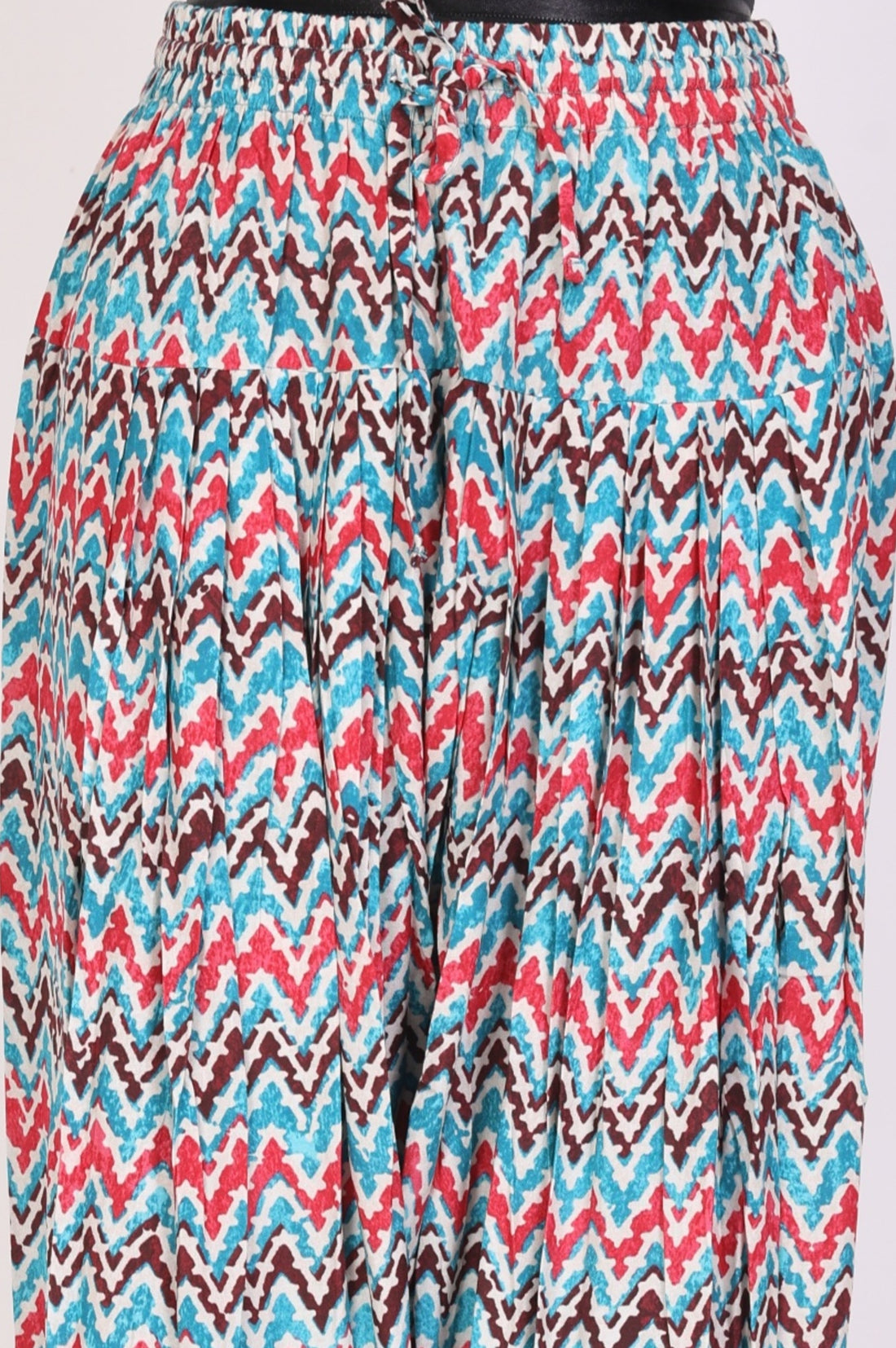 Teal Yarn Dyed Embroidered Straight Kurta with Printed Salwar Set