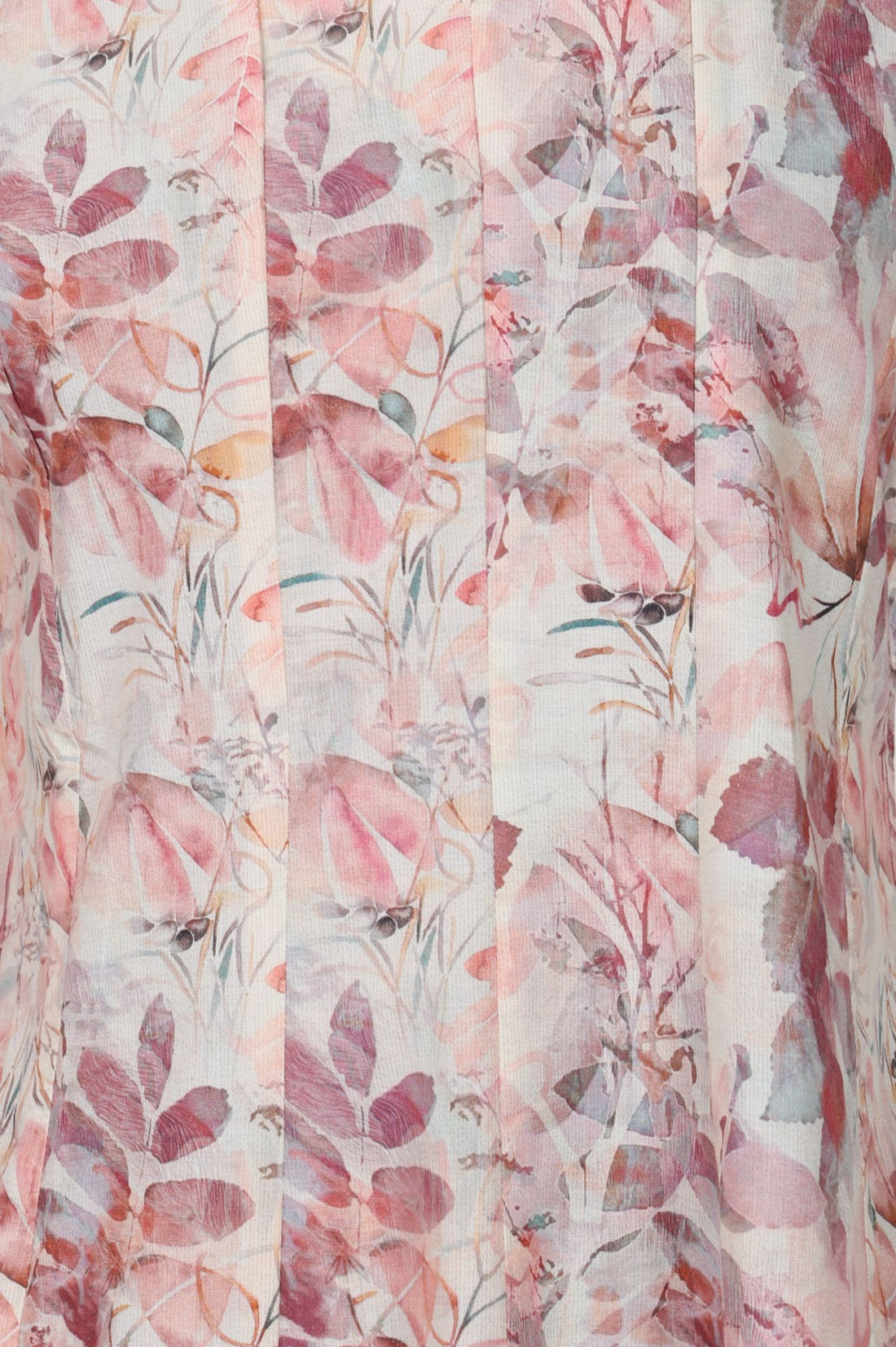 Off White Floral Printed Cotton Shimmer A-line Kurta with Lace