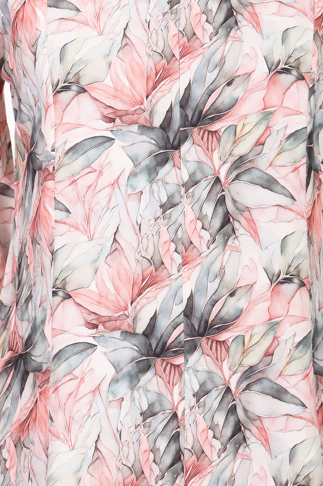 Off White Floral Printed Rayon Flared Kurta