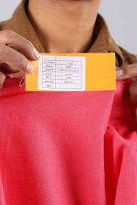 Pink &amp; Off-White Printed 3/4 Sleeve kurta