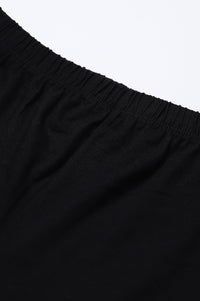 Black Knitted Churidar