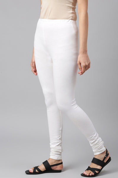 White Knitted Churidar