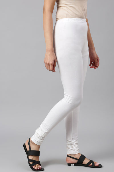 White Knitted Churidar