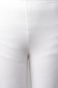 White Knitted Churidar