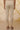 Beige Zari Pure Cotton Straight Kurta and Churidar Set