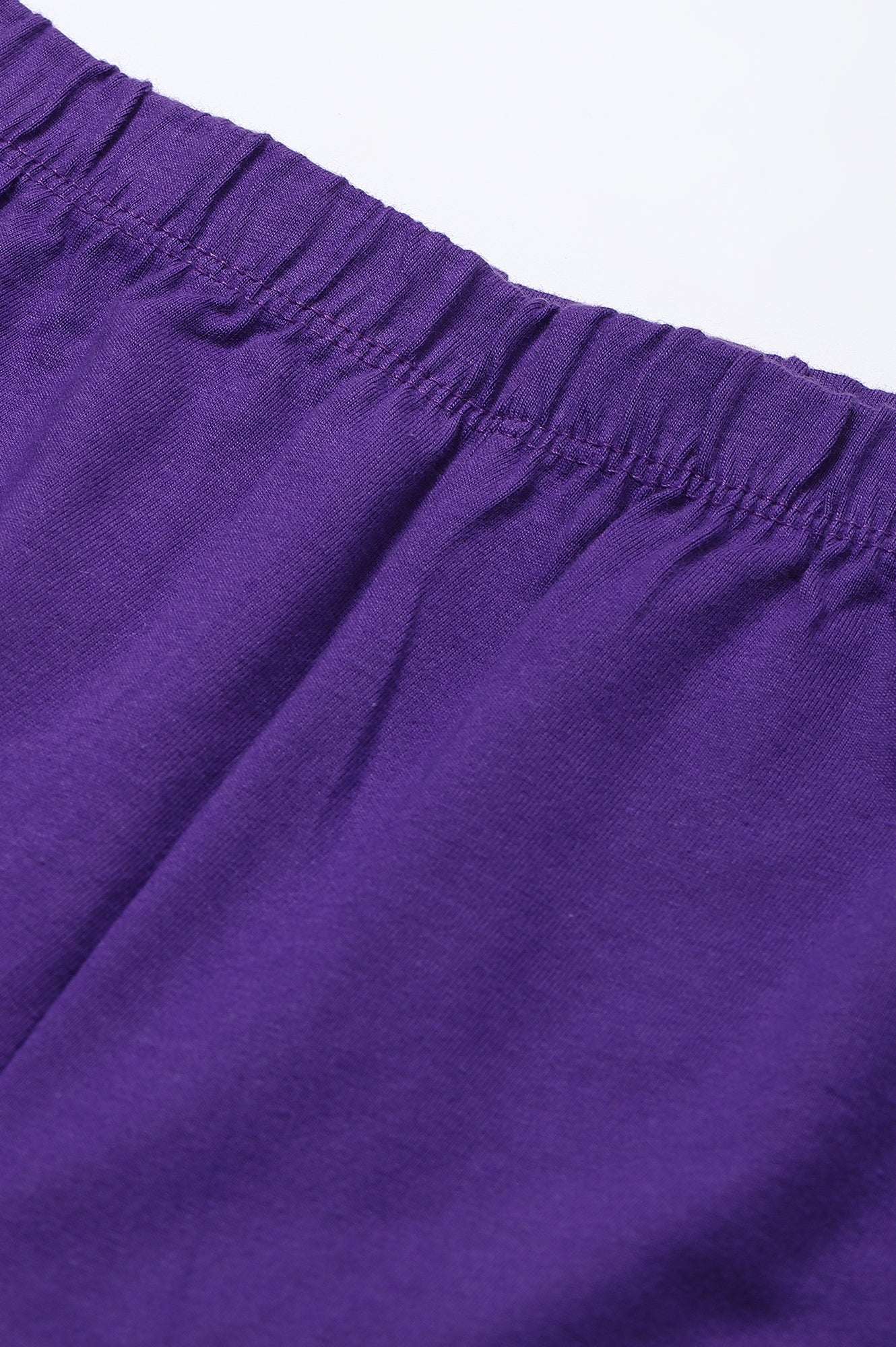 Purple Knitted Churidar