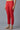 Red Solid Trousers