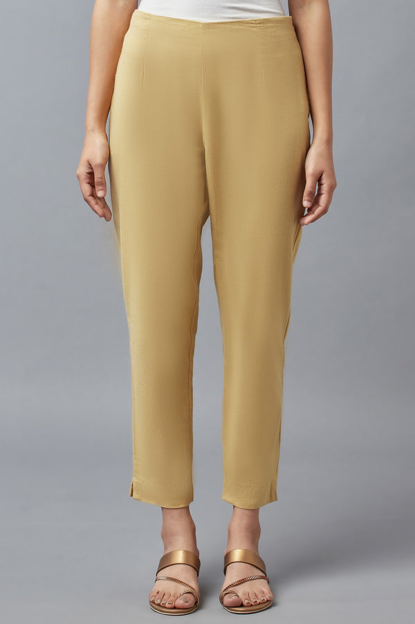 Gold Solid Trousers