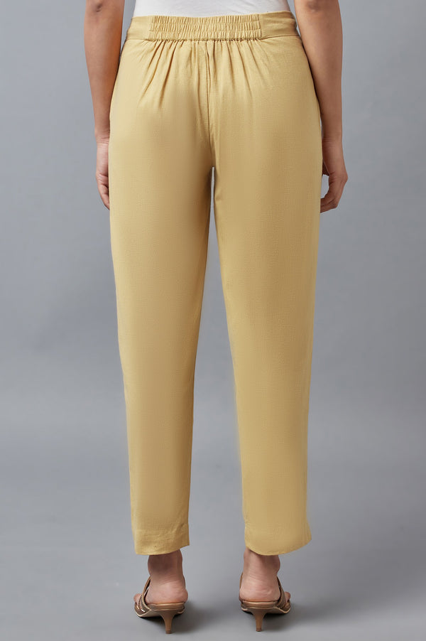Gold Solid Trousers