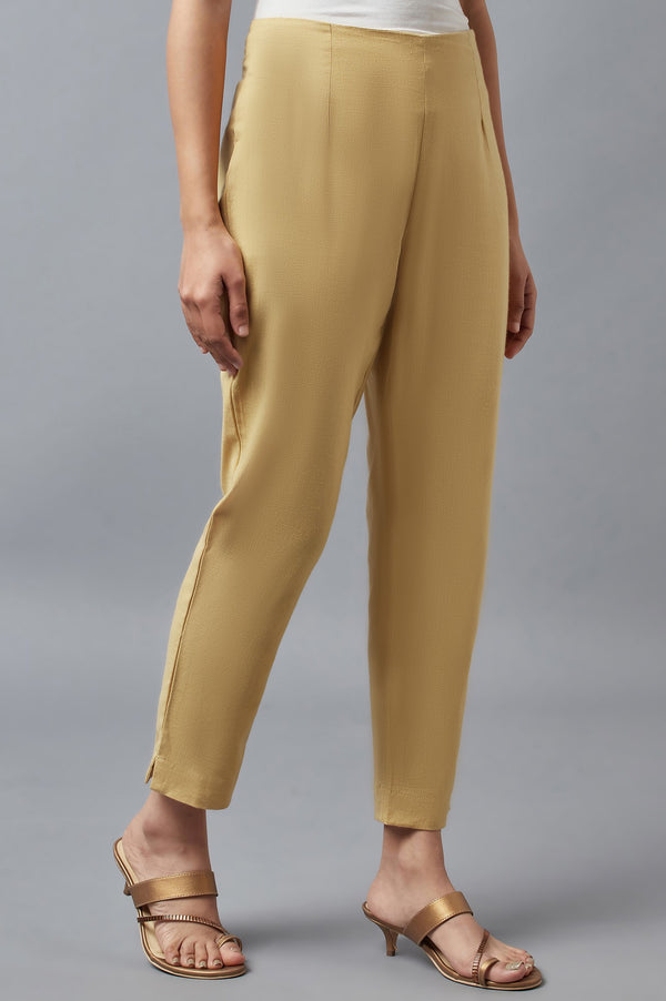 Gold Solid Trousers