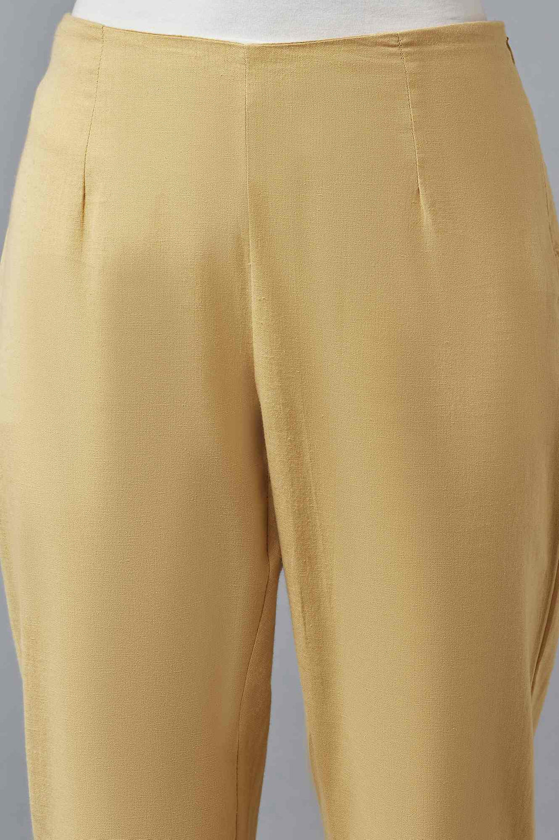 Gold Solid Trousers