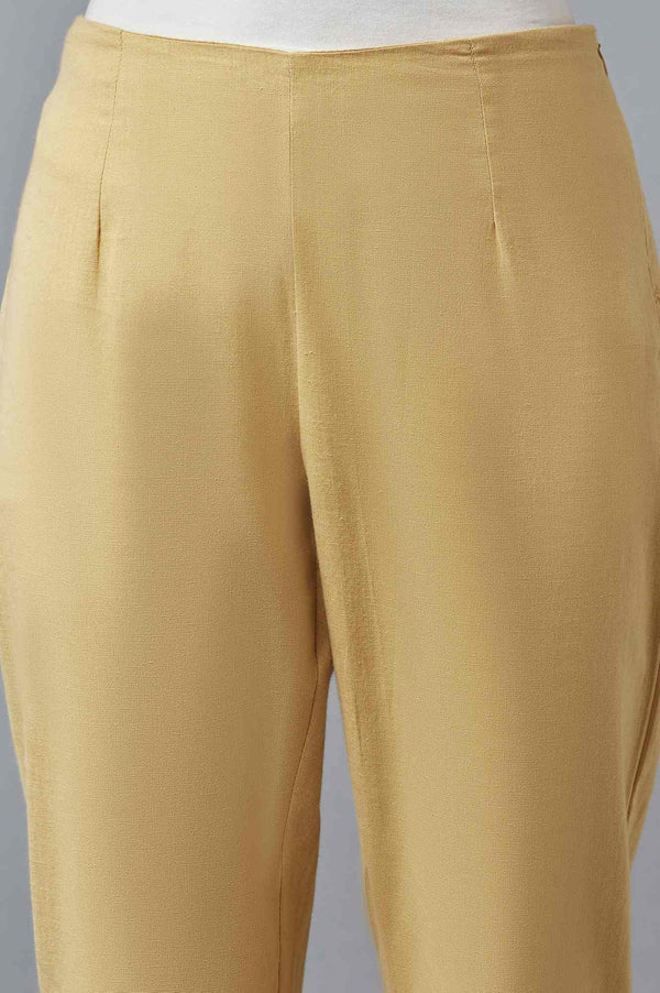 Gold Solid Trousers