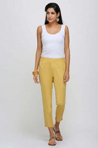 Gold Solid Trousers