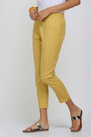 Gold Solid Trousers