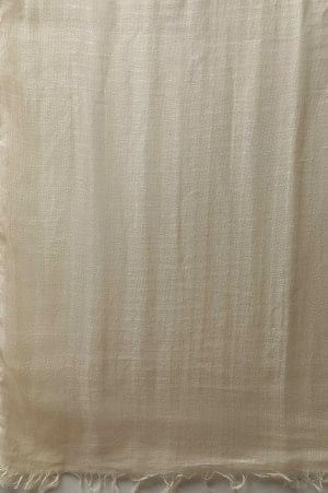 Beige Cotton Yarn Dyed Dupatta