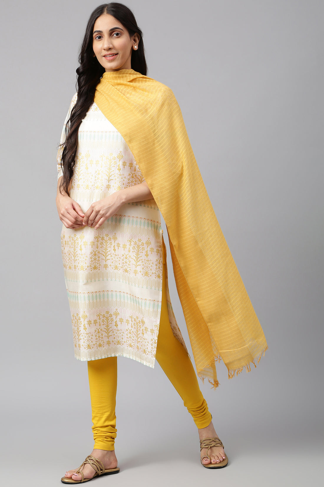 Gold Solid Dupatta