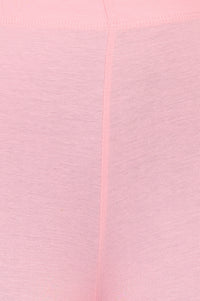 Pink Skinny Fit Ankle Length Mid Rise Leggings