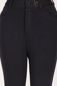 Black Slim Fit Ankle Length Trousers