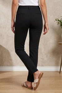 Black Slim Fit Ankle Length Trousers