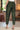 Green Solid Mid Rise Slub Trousers in Ankle Length