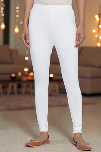 White Churidar Cotton Tights