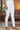 White Solid Cotton Lyrca Tights in Ankle Length