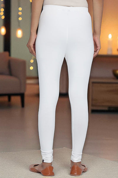 White Churidar Cotton Tights