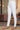 White Solid Cotton Lyrca Tights in Ankle Length