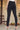Black Solid Cotton Lyrca Tights in Ankle Length
