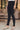 Black Solid Cotton Lyrca Tights in Ankle Length