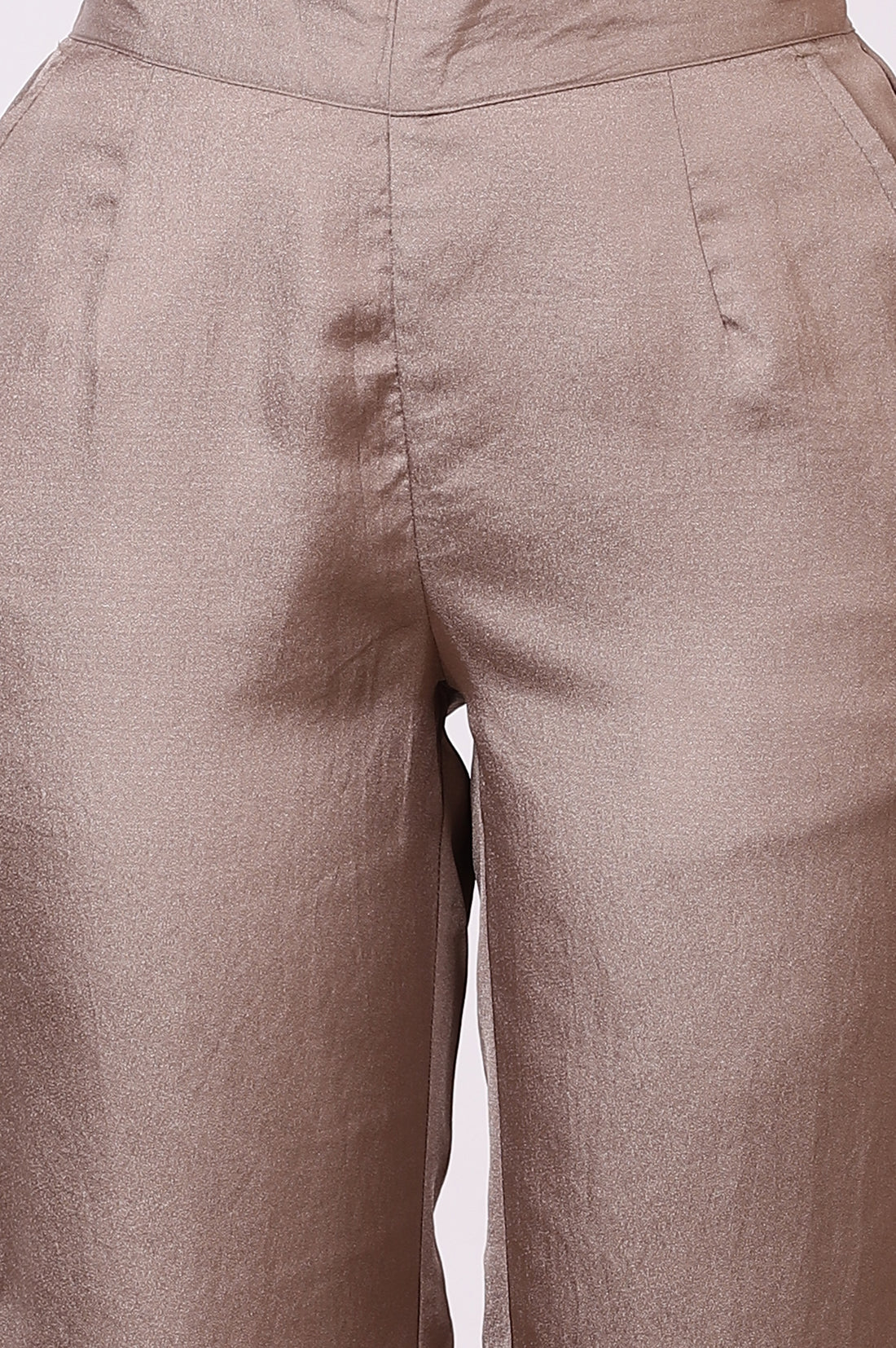 Black Zari Woven Cotton Blend Straight Kurta, Pants and Dupatta Set